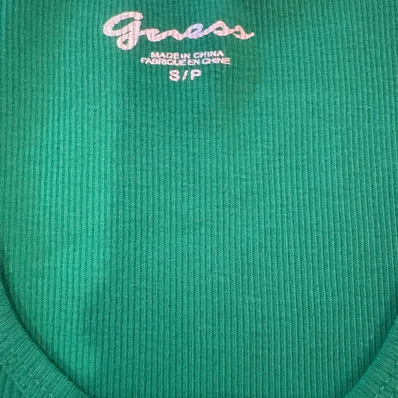 Guess Emerald Ribbed Tank Top - Picture 3 of 6
